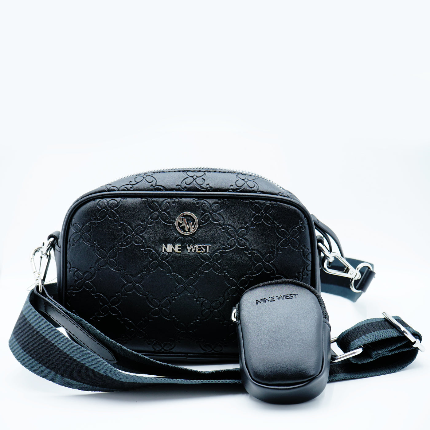 Cartera Bandolera Nine West Bandolera Bolsa Crossbody Negra