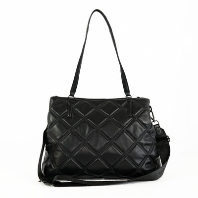 Bolsas Acolchada con Cartera Negra Steve Madden