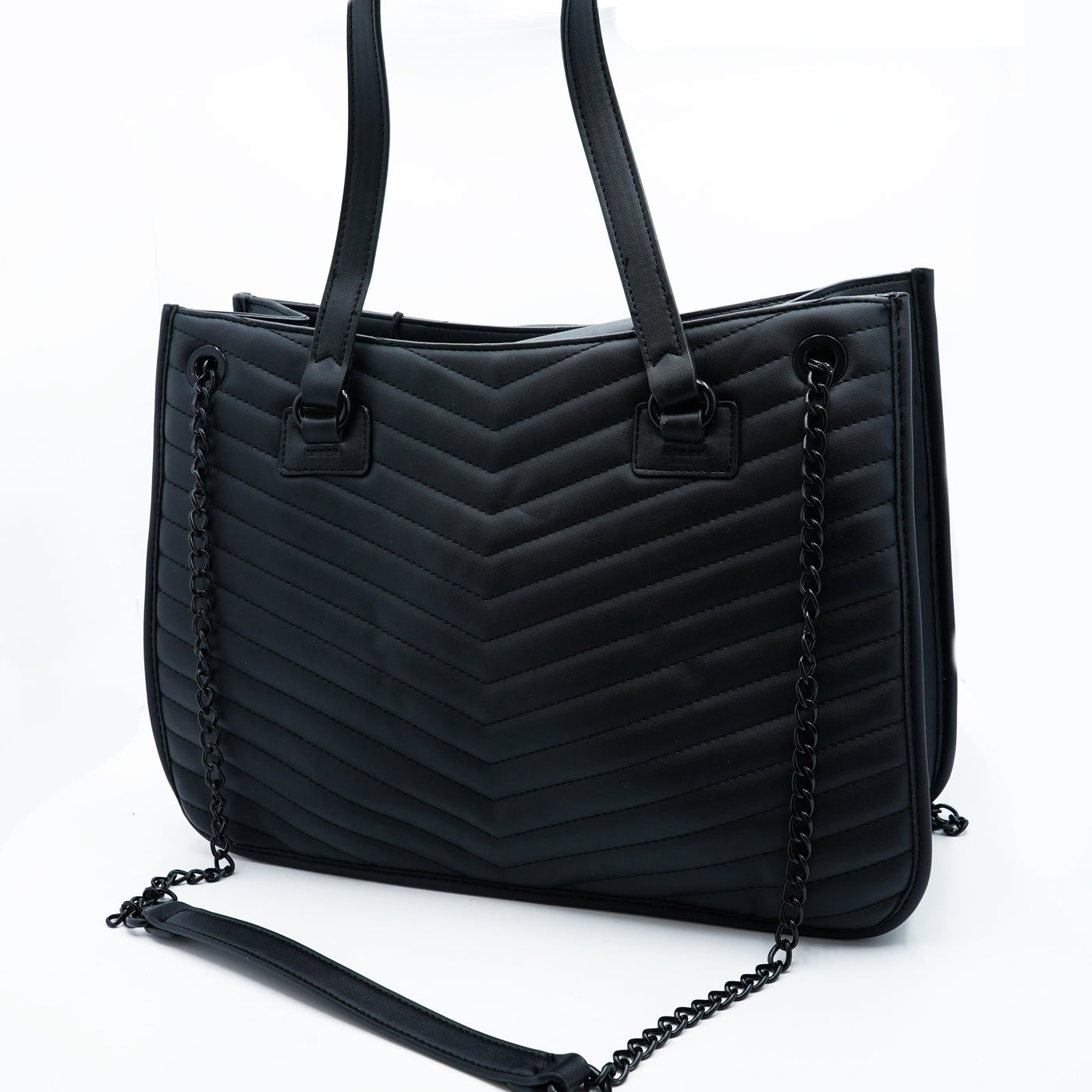 2 Bolsas Grande  y  Lisa Negra Steve Madden