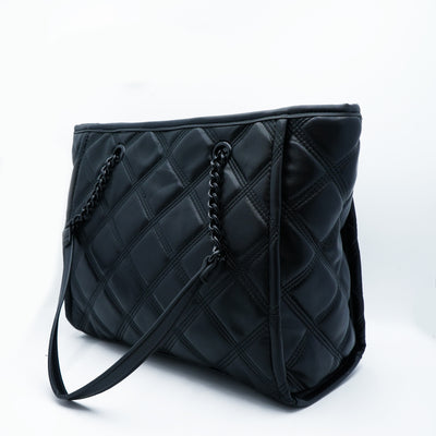 Bolsas Grande Acolchada con Cartera Negra Steve Madden