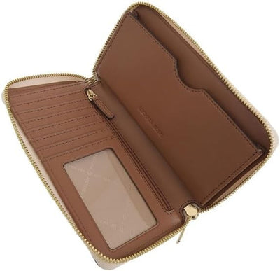 Cartera Beige Monograma Michael Kors