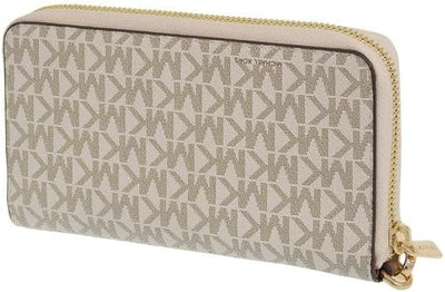 Cartera Beige Monograma Michael Kors