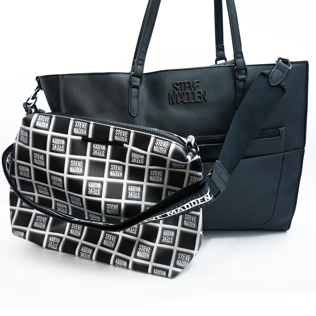 Bolsa Steve Madden Negra Grande BAMARA BLACK/BLACK – Steve Madden