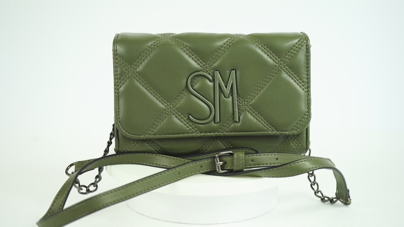 Bolsa Crossbody Verde Acolchada Steve Madden